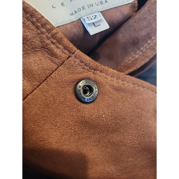 $1895 REMY Leather 52L long Mens Double Collar Bomber Jacket Black brown coat - Picture 11 of 11